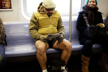 Beware the No Pants Subway Ride. Via Caterpilla's flickr
